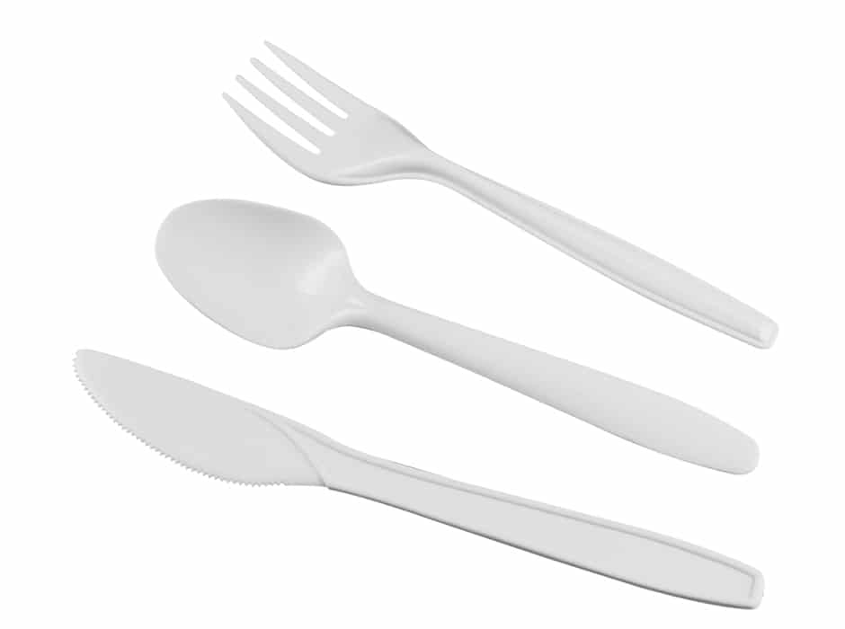 Vegware™ Compostable CPLA 6.5inch White Spoons #VW-SP6.5